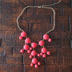 Pink bubble necklace.